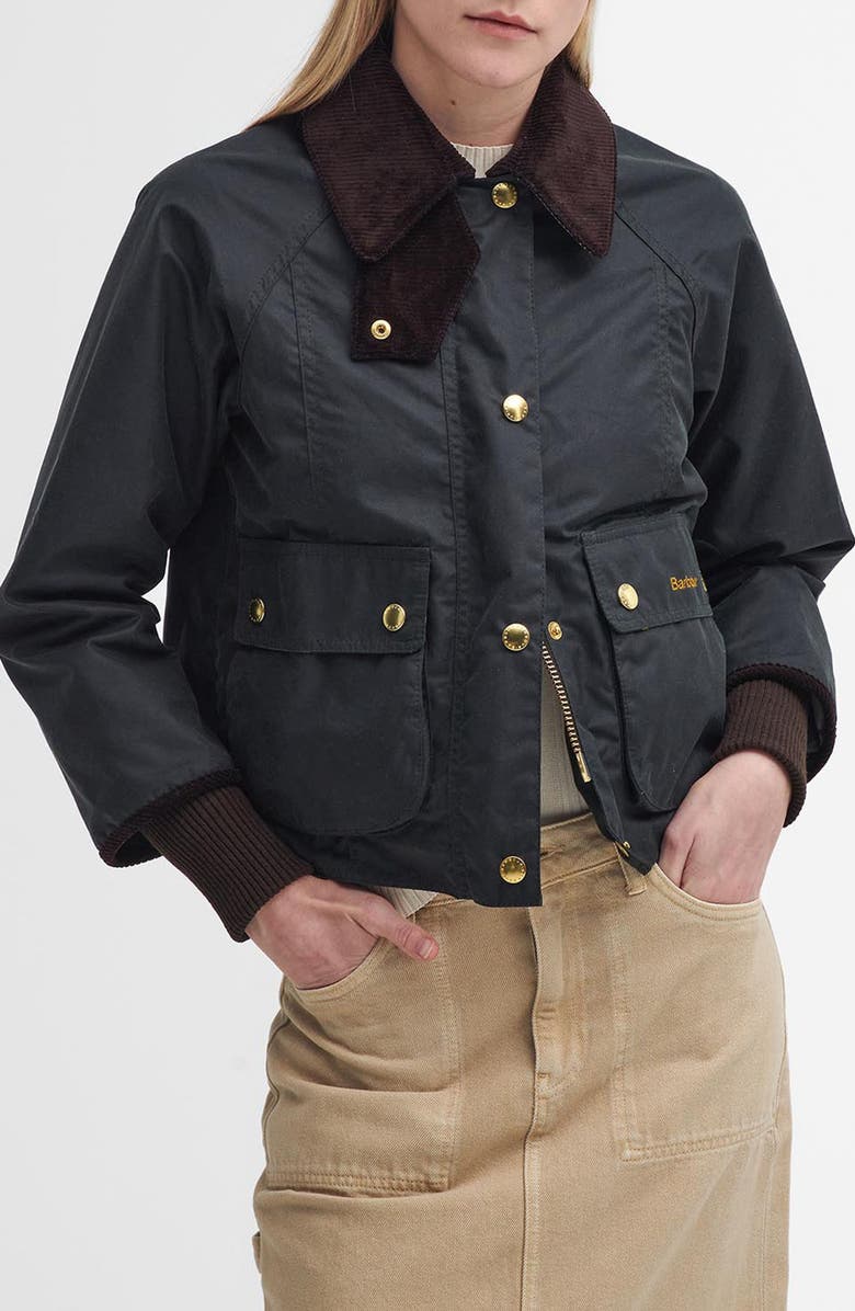 Beadnell Crop Waxed Cotton Jacket
