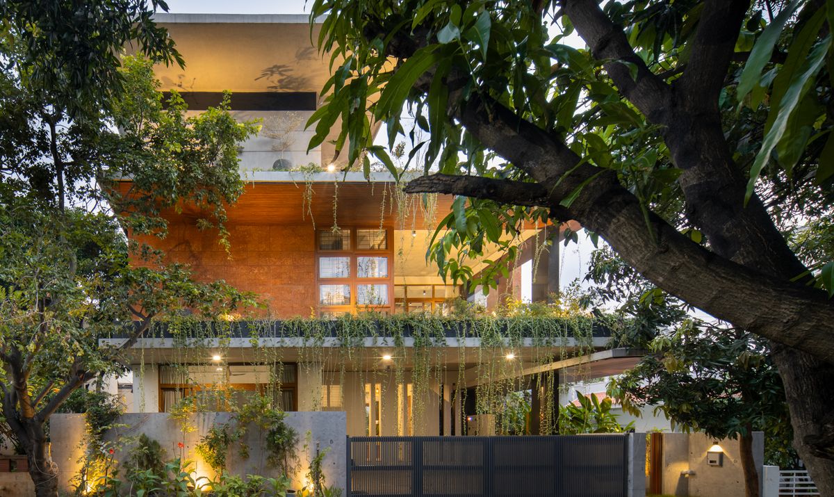 House of Greens in India’s Bengaluru is defined by its cascading foliage