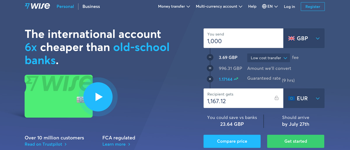 Wise money transfer app | TechRadar