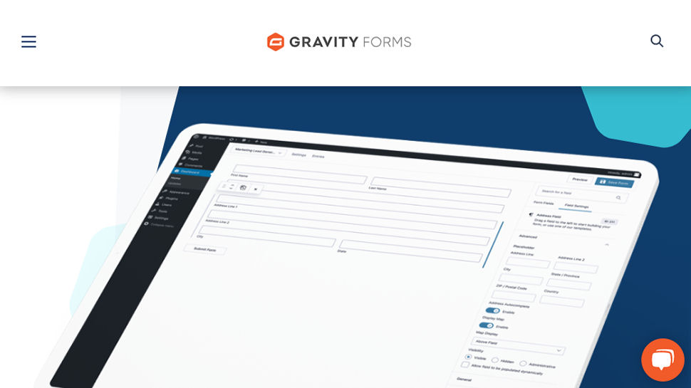 Website screenshot for Gravity Forms