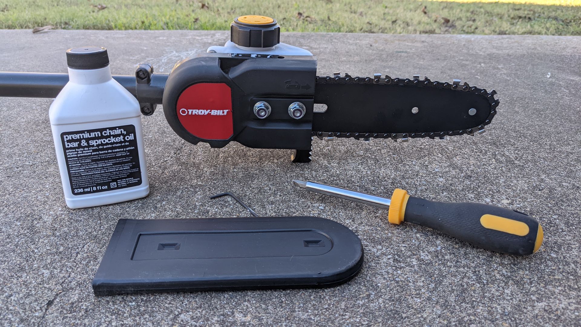 TroyBilt TB25PS 25cc 8inch pole saw review Gardeningetc