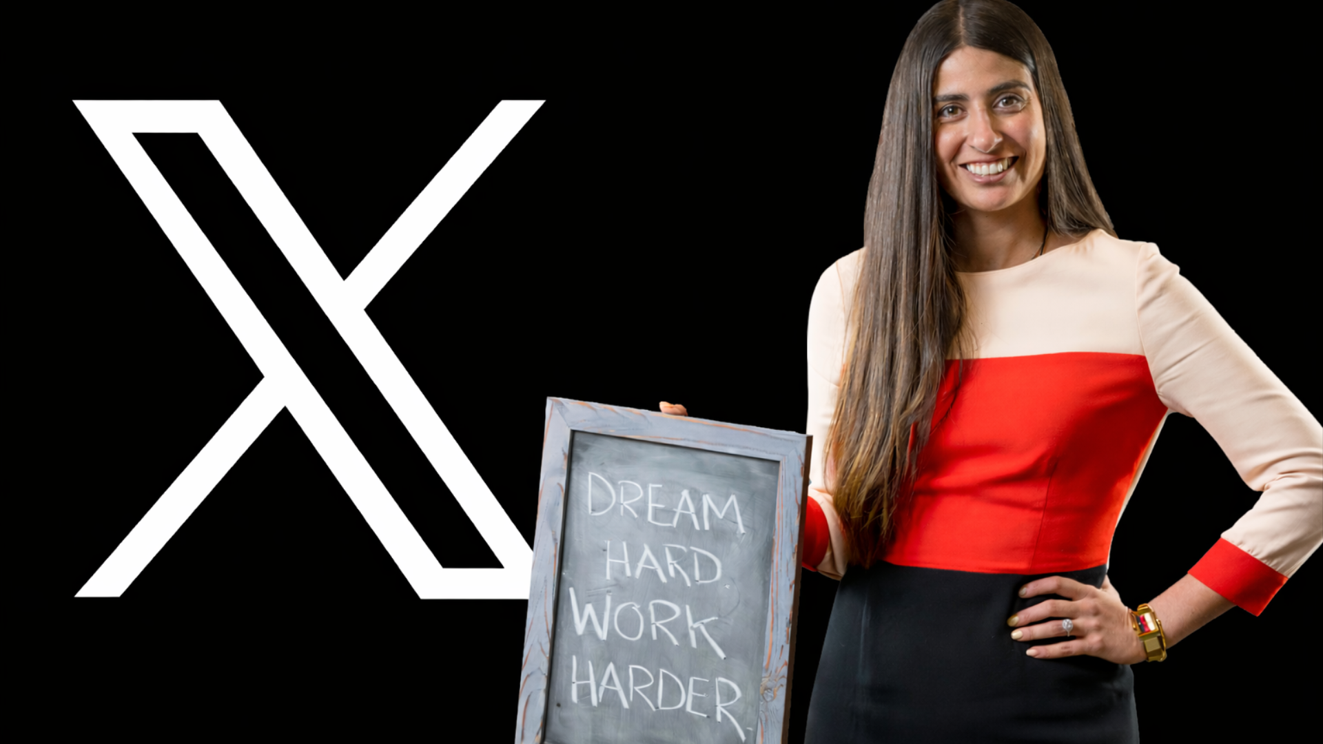 Photo of Asha Sharma next to X logo
