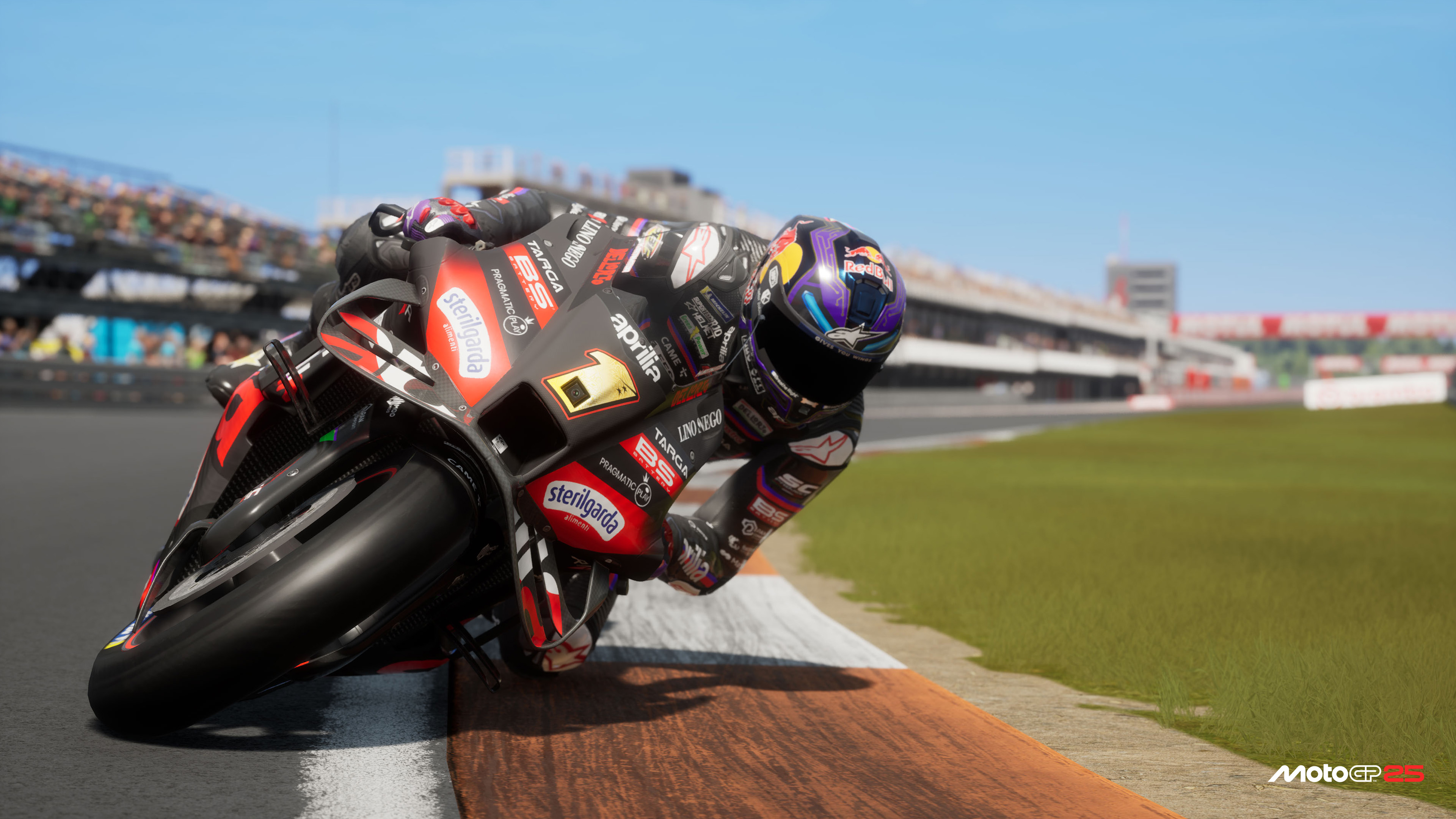 A promotional shot of a race in MotoGP 25.