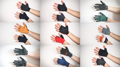 A collage of the best cycling gloves 
