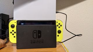 Switch plugged into PS5