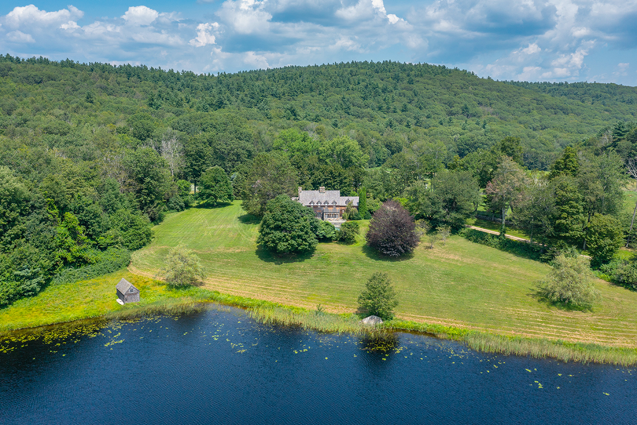 A home on a vast property in Massachusetts