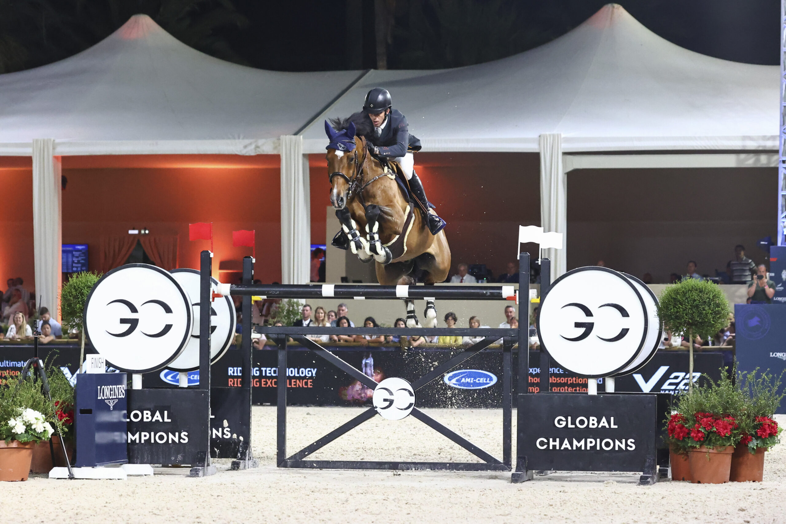 Showjumping news: Harrie Smolders and Monaco land the Longines Global Champions Tour grand prix of Cannes.