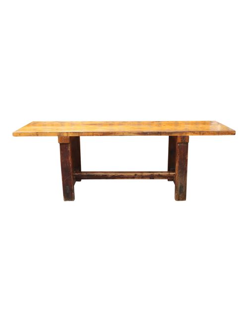 Vintage Farmhouse Solid Wood Table, 1930s