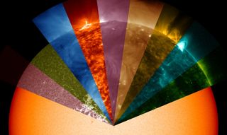 Sun's Rainbow of Wavelengths