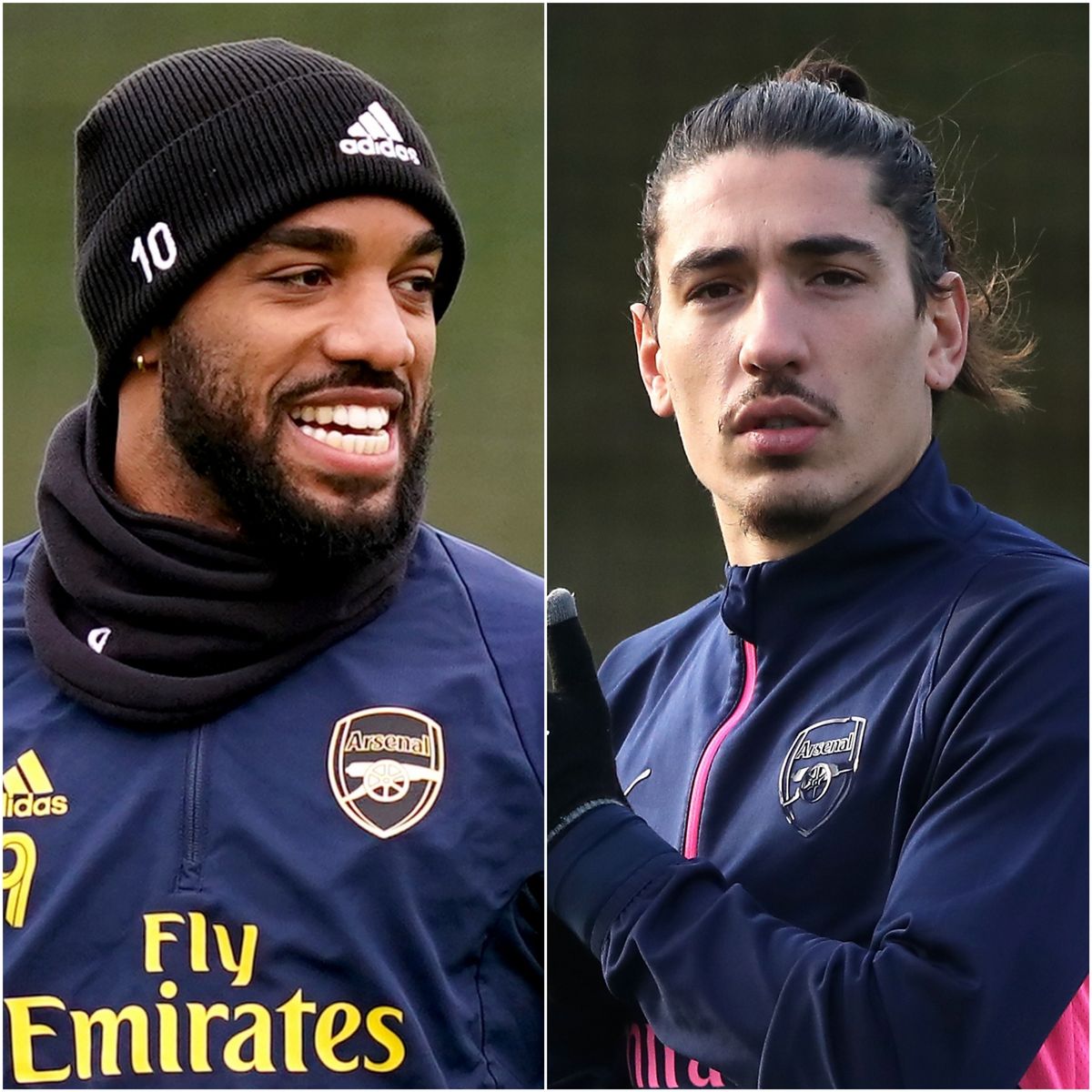 Alexandre Lacazette and Hector Bellerin