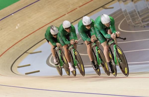 Ireland's David O'Loughlin leads leads in the qualfying round of the men's 4,000m team pursuit