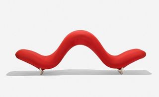 Paulin's curvilinear 'Dos à Dos' chaise from 1968