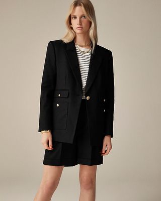 Vivienne Blazer in Stretch Linen Blend