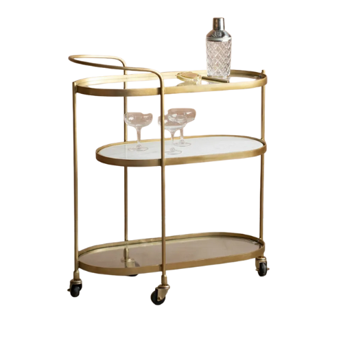 Gold bar cart