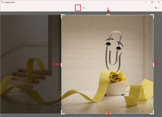 Crop image Snipping Tool