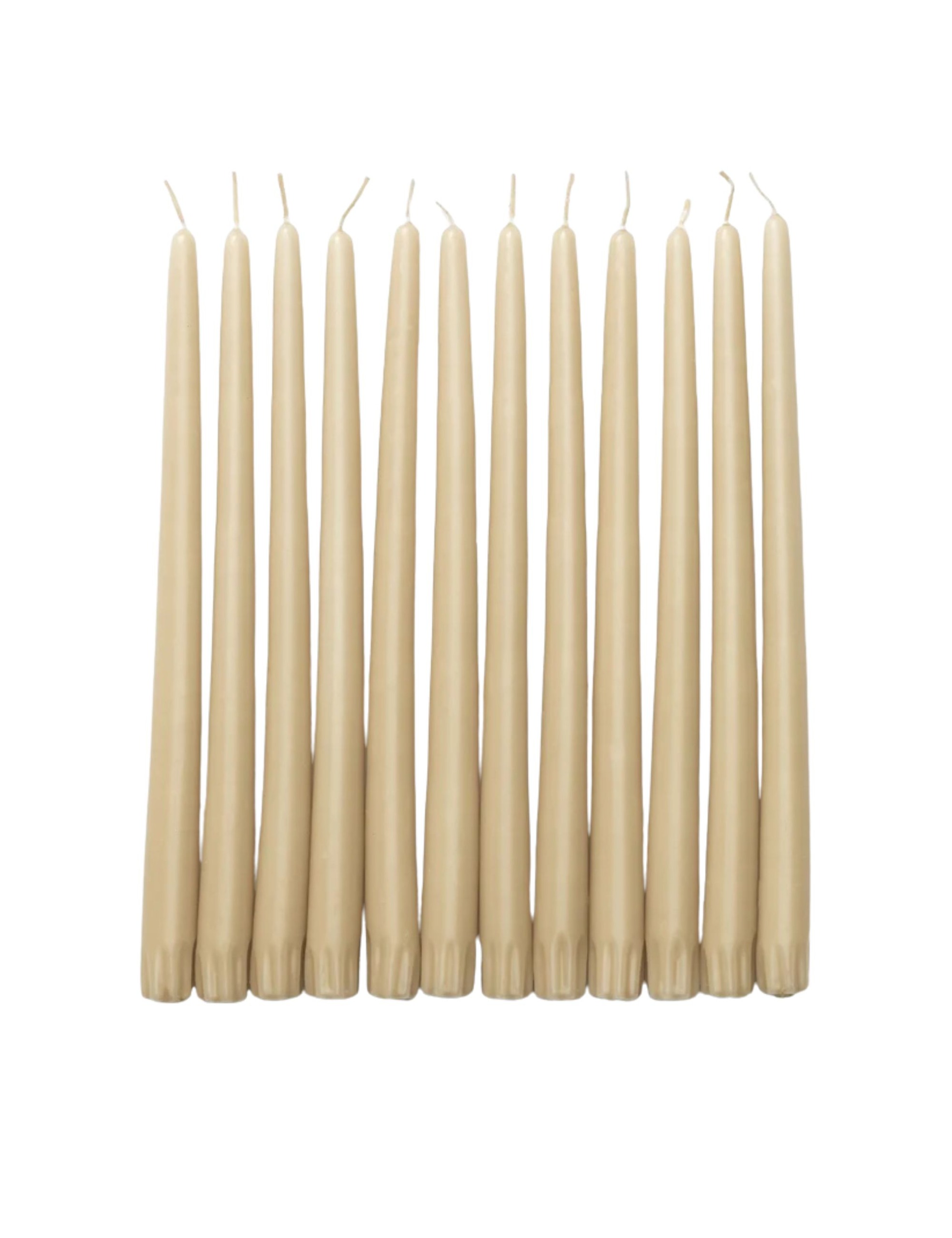 McGee &amp; Co., Antique Beige Taper Candles (Set of 12)