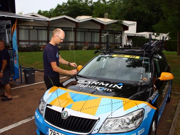 Teams have to constantly worry about theft - even the radio antennae are removed from the cars each night.