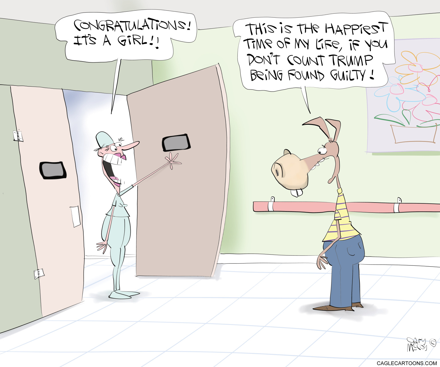 Political cartoon