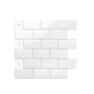 A white peel and stick tile