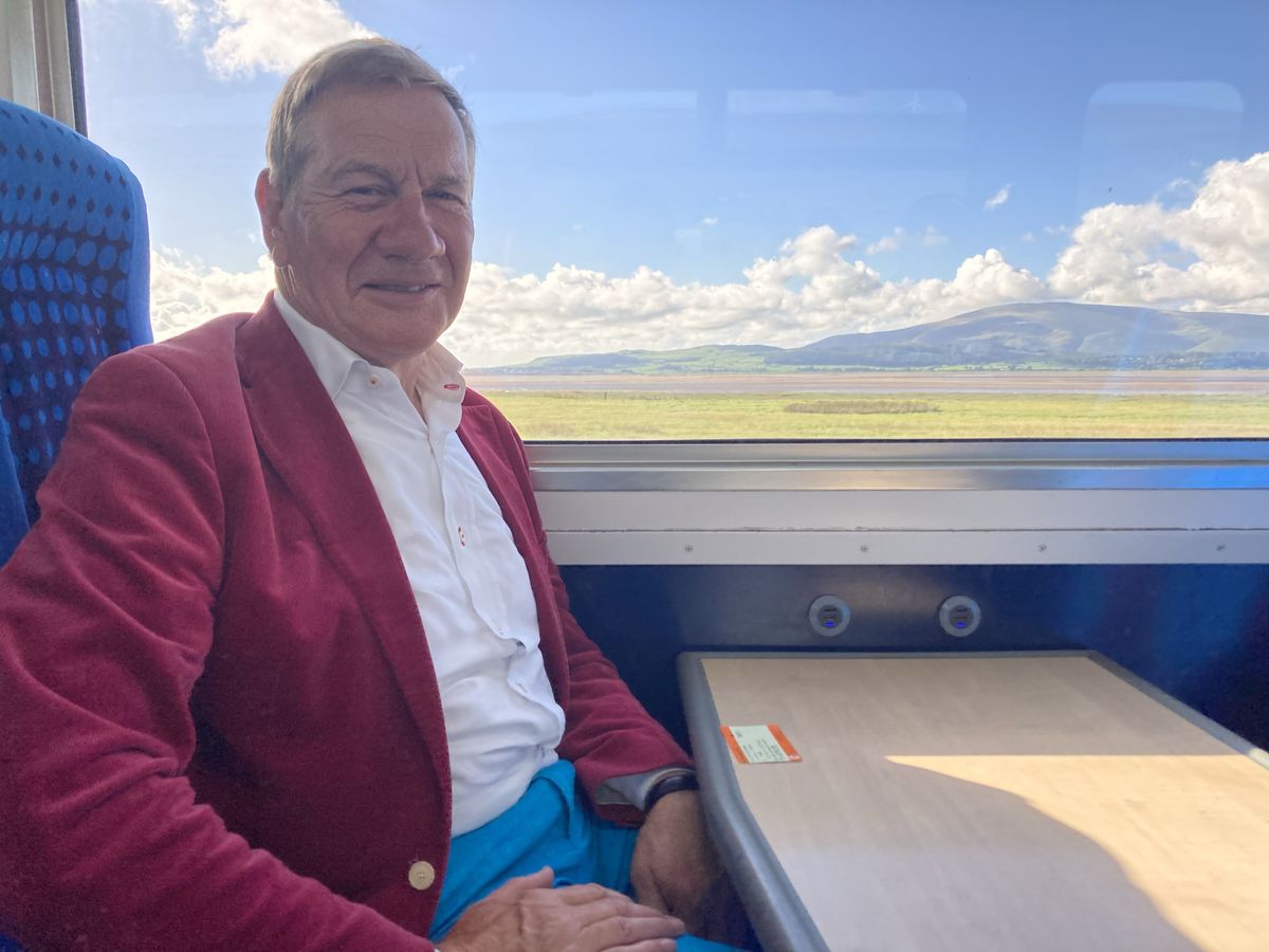 In Great Coastal Railway Journeys season 2 Michael Portillo enjoys his job with a view. 