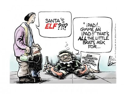 Santa's little outsourced helpers