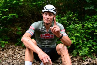 Mathieu van der Poel won stage 1 of the Giro d'Italia 2022 in Budapest, Hungary