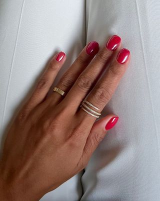 @iramshelton cherry red manicure