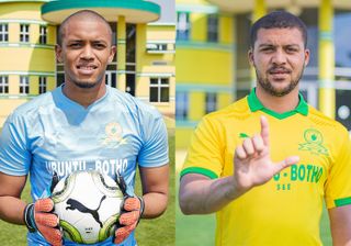 Mamelodi Sundowns new signing Jody February and Grant Margeman