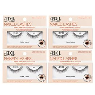 Ardell False Lashes, Naked Lashes 420 With Invisiband, 4 Pairs