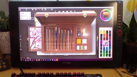 Realistic Paint Studio On Xp Pen Drawing Monitor Hero