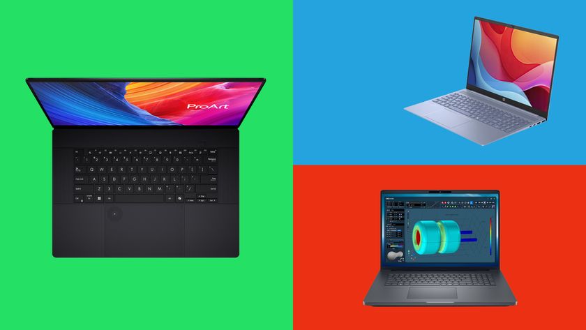 Our three top picks of the best laptops for animation, separated by three different colour blocks. 