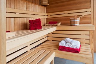 inside of sauna