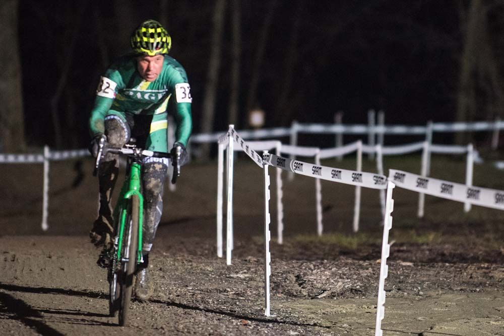 Jonathan Page (Fuji) out front