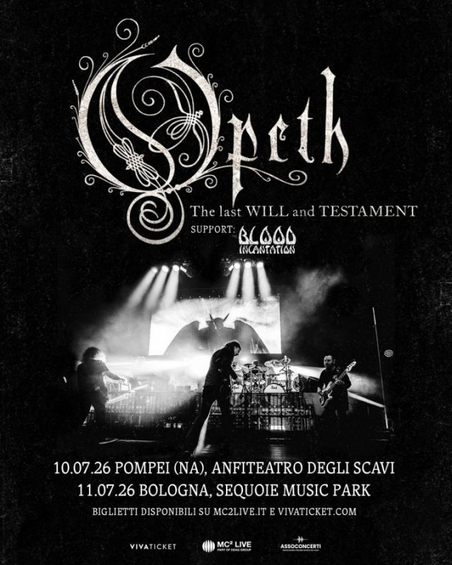 Opeth Pompeii poster 2026