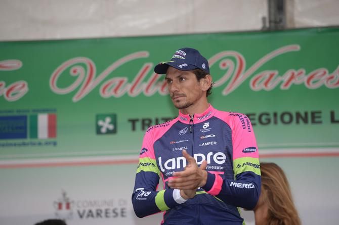 Filippo Pozzato on the podium