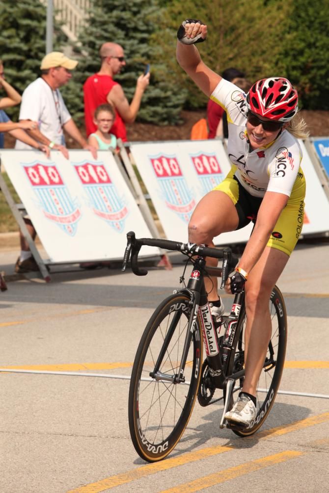 Erica Allar (CARE4CYCLING powered by Solomon Corp) wins the St. Charles Criterium