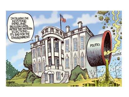 Political cartoon Keystone pipeline