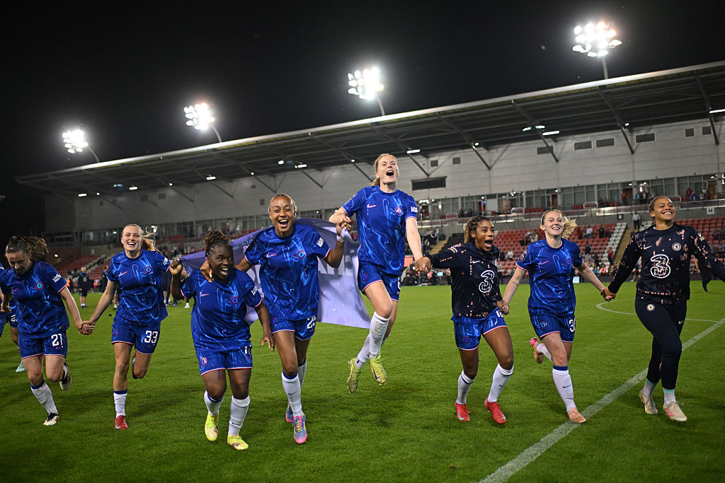 chelsea celebrate title win