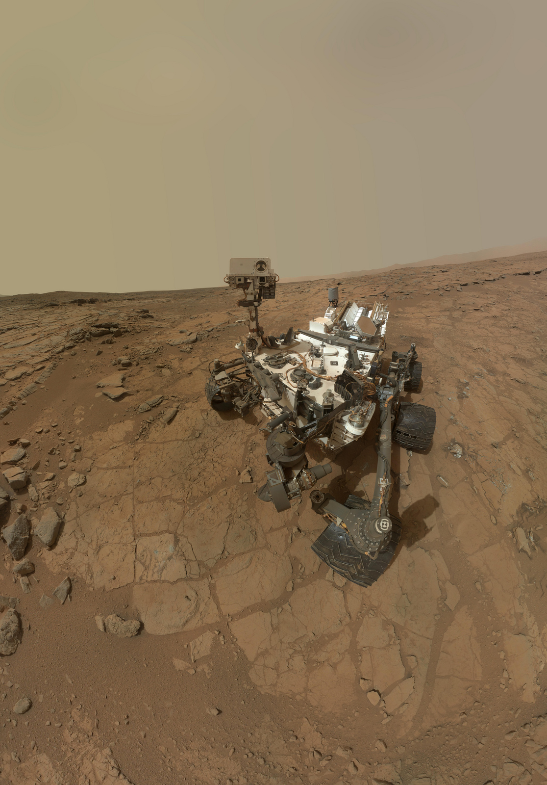 Mars Rover Curiosity Self-Portrait at John Klein Site