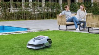 Dreame Roboticmower A1 robot lawn mower on grass
