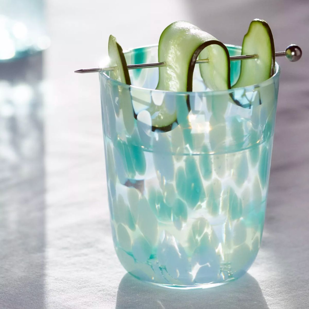 Blue drinking glasses