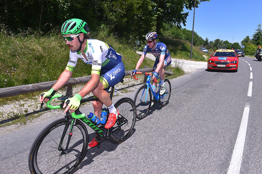 Frederik Backaert (Wanty-Groupe Gobert) and Mitch Docker (Orica-GreenEdge)