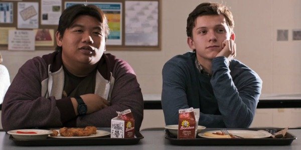 Tom Holland at school in spider-man homecoming