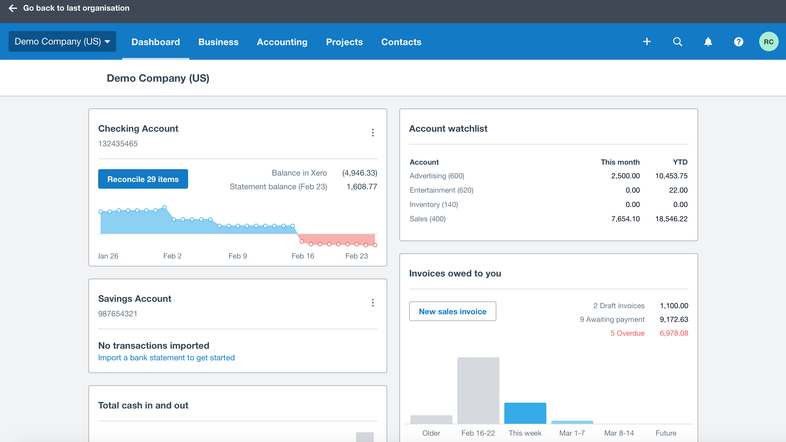 compare xero accounting software