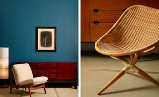 pair of ’790’ chairs and ’Tripod Chair