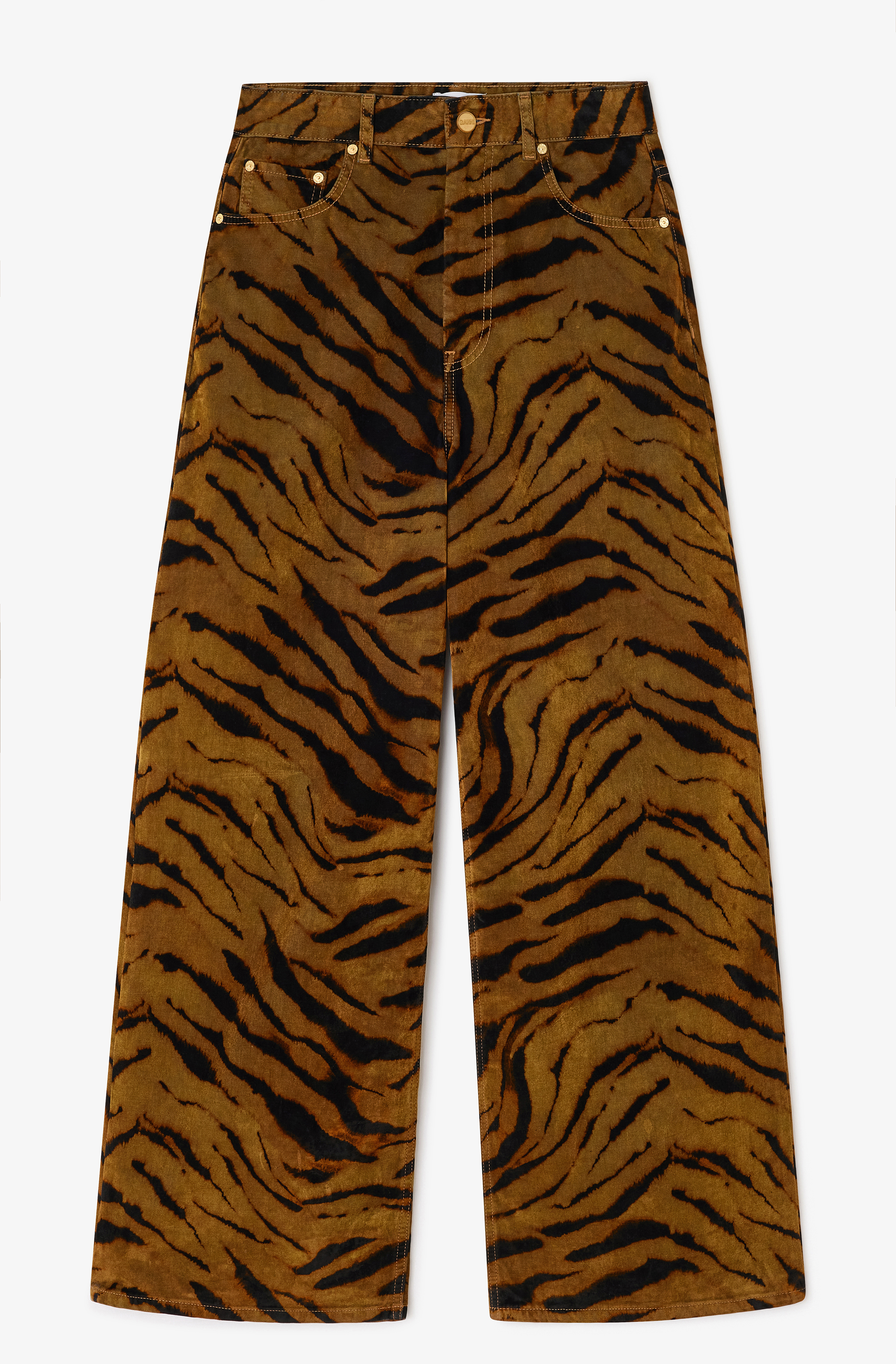 Zebra Print Baggy Jeans