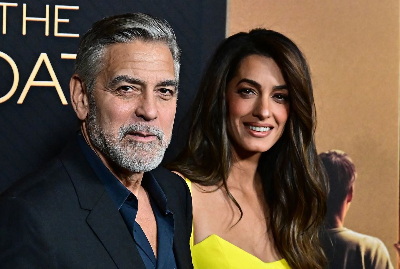 George Clooney and wife Amal Clooney attend the LA premiere of Amazon MGM Studios&#039; &quot;The Boys in the boat&quot; at the Samuel Goldwyn theatre in Beverly Hills