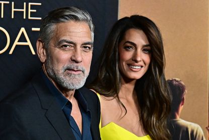 George Clooney and wife Amal Clooney attend the LA premiere of Amazon MGM Studios' "The Boys in the boat" at the Samuel Goldwyn theatre in Beverly Hills