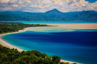 Remote sandy beaches of Oecusse in Timor-Leste