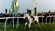 Desert Orchid winning the King George VI chase at Kempton - December 1989.